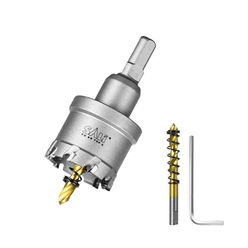 Image of SALI TCT Carbide Hole Saw for Hard Metal,38mm,1-1/2" Tungsten Carbide Tipped Hole Cutter with 38mm