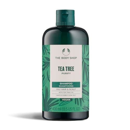 Image of The Body Shop Tea Tree Shampoo, Purifying & Balancing (1x 400ml), Clarifying Shampoo for Oily Hair & Scalp, For a Refreshing & Purifying Cleansing, Vegan Haircare
