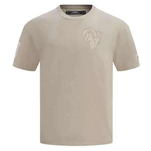Image of Pro Standard Mens NFL Los Angeles Rams Neutral Short Sleeve Tee Taupe L