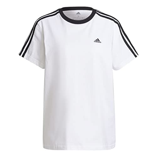 Image of adidas Women's Essentials 3-Stripes Tee, White / Black, XS