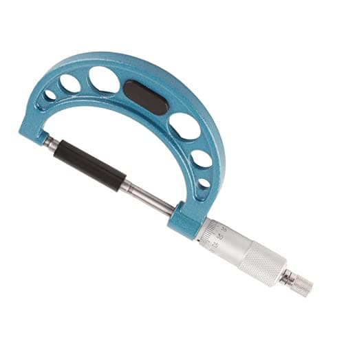Image of External Micrometer Stainless Steel High Accuracy Outside Micrometer Thickness Gauge with Key 0.01 mm External Micrometer Tool for Precise Measuring of Material Thicknesses (50-75 mm)