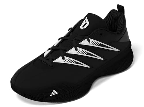 Image of adidas Men's Dame Certified 3 Basketball Shoes, Black/White/Black, 14 Women/13 Men