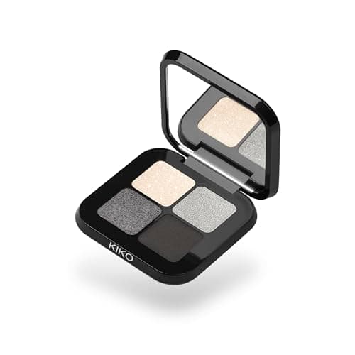 Image of KIKO Milano Bright Quartet Eyeshadow Palette 04 | Palette With Four Baked Eyeshadows For Wet And Dry Use