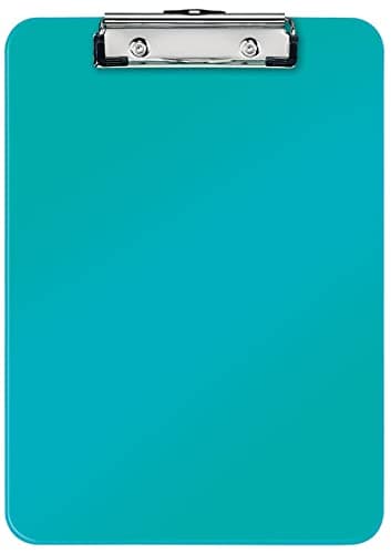 Image of Leitz 39710051 A4 Clipboard, Rigid Plastic, WOW Range, Ice Blue