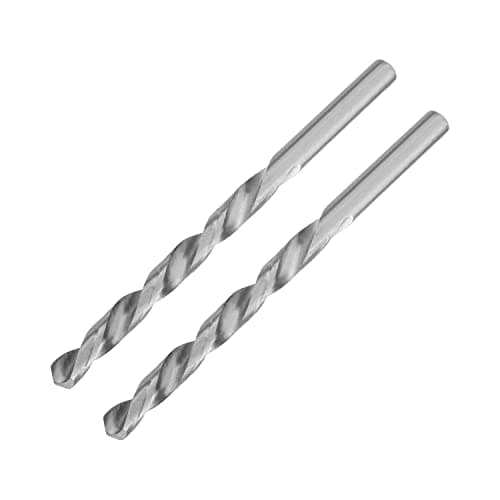 Image of Utoolmart Twist Drill High Speed Steel Bit, Mini Twist Drill Bits Set, Jobber Small Twist Drill Bits, 6.9mm Twist Drill, HSS-4241 Twist Drill Bit Set, for Steel Aluminum Alloy, 2 Pcs