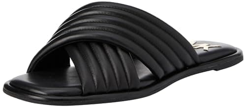 Image of Michael Kors 40F3POFA1L-001 PORTIA SLIDE Women BLACK UK 9.5