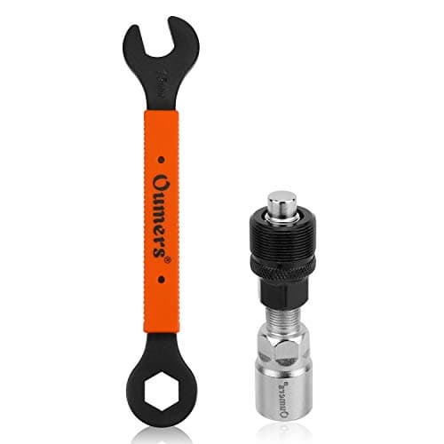 Image of Oumers Bicycle Crank Extractor Puller, Bike Crank Removal Tool Fit for Square Threaded Taper Crankset