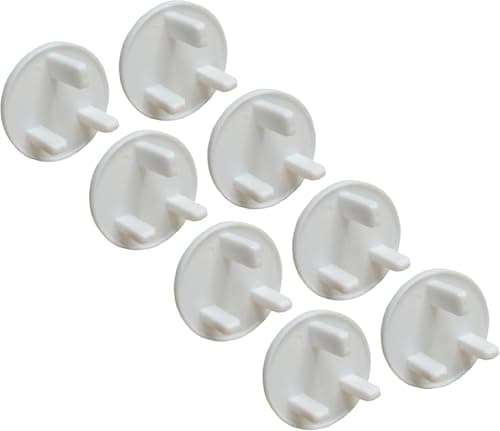 Image of Dreambaby Home Baby Safety Socket Plug Covers - Electrical Outlet Protector Guard - 8 Pack - White