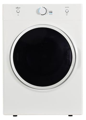 Image of Sôlt SOLVTD7W 7Kg Vented Tumble Dryer – White – C Energy Rated – Freestanding Front Load Dryer with 15 Programmes, Reverse Tumble Action, Compact Size H82 x W60 x D55 cm