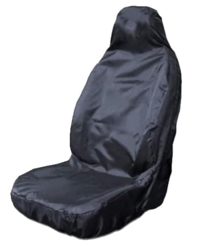 Image of Carseatcover-UK Heavy Duty Black Waterproof Car Seat Cover - Single (Airbag Friendly)