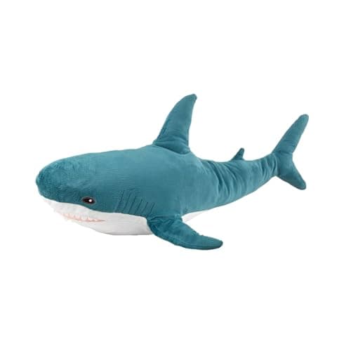 Image of DongAi Plush Shark Toy Pillow, 31-inch Giant Shark Plush Animal Toy Super Soft and Cute Pillow Children’s Boys and Girls Room Decoration Bedtime Gift (Blue, 31 inches)