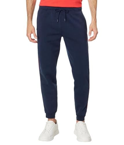 Image of U.S. Polo Assn. Women's USPA Signature Stripe Tape Jogger, Classic Navy, S