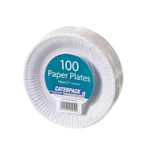 Image of Caterpack by Robinson Young Plates 18cm White, 100 pack