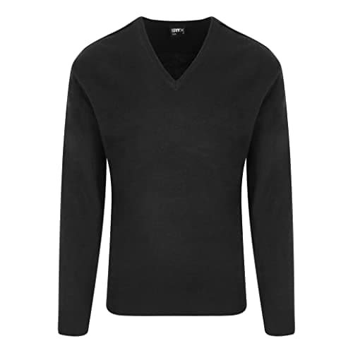 Image of PRORTX RX200 Unisex Acrylic V-Neck Sweater - Black - 5XL