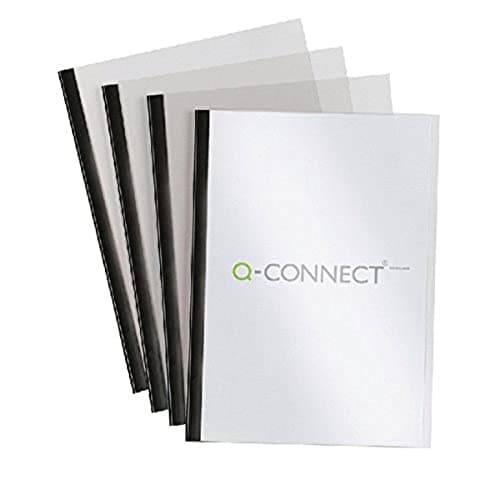 Image of Q-Connect Black A4 5mm Slide Binder and Cover Set (Pack of 20) KF01926