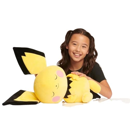 Image of Pokemon Pichu Sleeping Plush - 18-Inch Premium Plush in Sleeping Pose