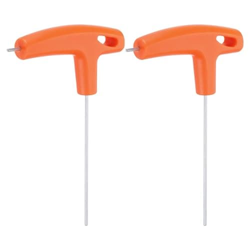 Image of sourcing map 2pcs T-Handle Hex Key Wrench 2mm Metric CR-V T-Key Inner Hexagon Wrenches Spanner Repair Tool for Automotive Household Maintenance, Orange