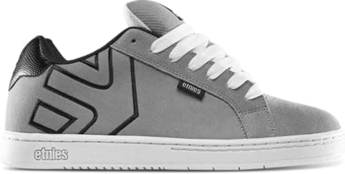 Image of Etnies Fader – Classic Skate Heritage Style with on-Trend Puffy Look, Reinforced Cupsole, Cushioned Fit, Everyday Sneakers Grey Black