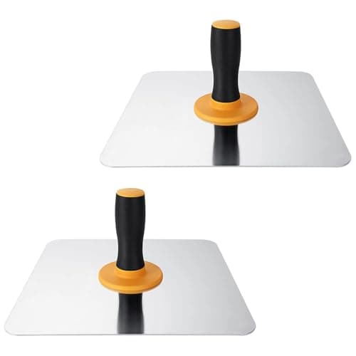 Image of AKOLAFE 2PCS Plastering Hawk Aluminium Plaster Hawk Board Plasterers Hawk 30x30 cm Heavy Duty Plastering Tools with PET Handle for Cement Mortar, Drywall & Concrete Finishing Industrial Supplies