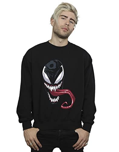 Image of Marvel Men's Venom Face Sweatshirt Black X-Large