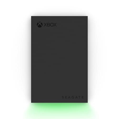 Image of Seagate Game Drive for Xbox 2TB, External Hard Drive Portable, USB 3.2 Gen 1, Black with built-in green LED bar, Xbox Certified, Data Rescue Services (STKX2000403)