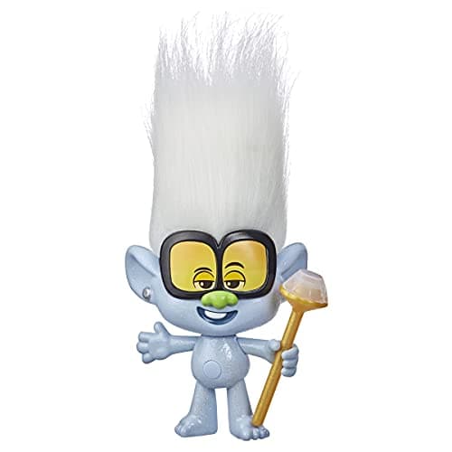 Image of DreamWorks Trolls World Tour Rappin' Tiny Diamond Doll with Scepter and Fun Troll Hair, Inspired by Trolls World Tour, Toy for Girls 4 Years and Up