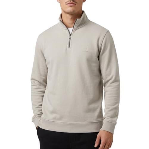 Image of BOSS Men's Knitted Sweater, Open Grey 070, L