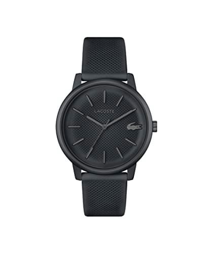 Image of Lacoste Analogue Quartz Watch for Men LACOSTE.12.12 Move Collection with Grey Silicone Bracelet - 2011242