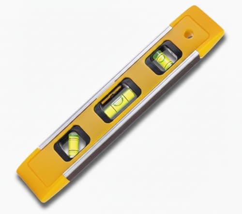 Image of Magnetic Torpedo Level 9-inch (230mm) - Heavy Duty & High-Visibility Bubble Vials, Precision Spirit Level Tool for Electrical, Plumbing, Construction, and Home DIY Projects - Durable & Portable Pocket