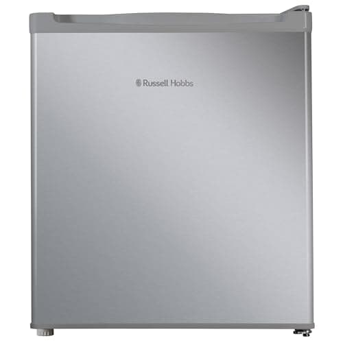 Image of Russell Hobbs Table Top Larder Mini Fridge 40L Capacity, Quiet Running 39DB, Reversible Door, 0 to 8 Degrees Manual Temperature Control, Stainless Steel Effect RHTTLF2E1SS