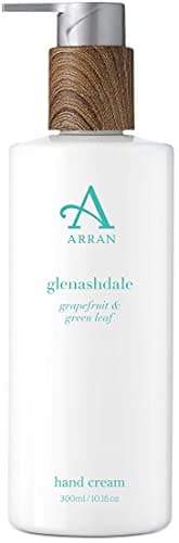 Image of Arran Sense of Scotland Invigorating and Moisturising Glenashdale Hand Cream Lotion (300ml) Lemons, Grapefruit and Green Leaf Essential Oils with Bergamot