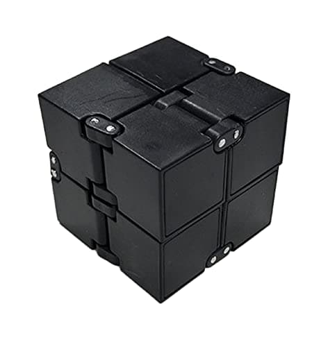 Image of Dzxin Infinity Cube, Infinity Cube Fidget Toy, Adult and Kids Fidget toys for Anxiety Relief and Killing Time (Black)