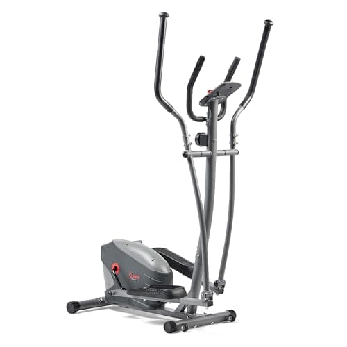 Image of Sunny Health & Fitness 2-in-1 Upright Elliptical Cross Trainer, Compact Full-Body Exerciser, Home Cross-Training for Arm/Leg, Low Impact Cardio Workout Machine for Indoor, Optional Free SunnyFit App