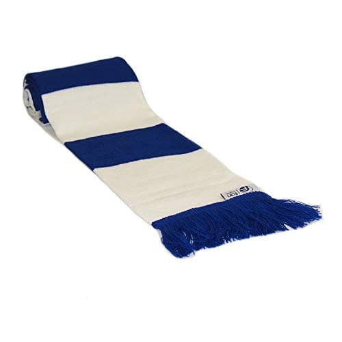 Image of fan originals Retro Football Bar Scarf in Everton Colours Blue White