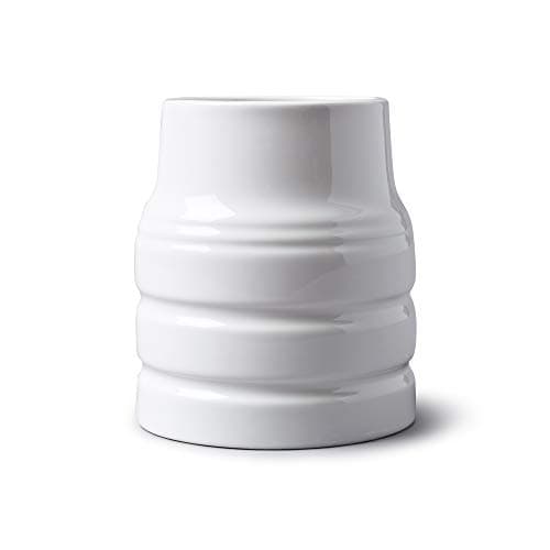 Image of WM Bartleet & Sons 1750 Traditional Porcelain Large Classic Churn Style Utensil Storage Pot 16cm – White, One Size