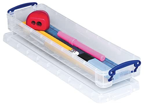 Image of Really Useful Plastic Storage Box 0.8 Litre Clear (Pack of 8)