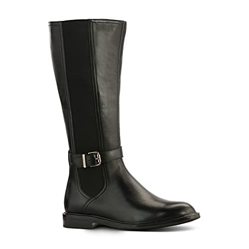Image of JATAREA Women's Leather Bootie & Boots, Jatarea Binni - Black, 10.5