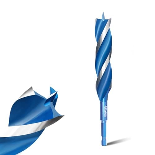 Image of Teronbeta Wood Drill Bit 20mm x 155mm Professional 1/4 Inch Hex Shank Brad Point Auger Drill Bits for Wood