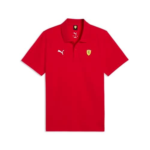 Image of PUMA Scuderia Ferrari F1 Men's Classic Polo - Rosso Corsa - Size: L