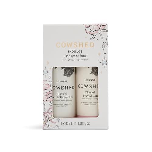 Image of Cowshed Indulge Bodycare Duo - 100ml - Bath Gel and Body Lotion Set | Paraben-Free Moisturising Body Lotion - Spa Shower Gels | Soothing Body Wash for Women & Men