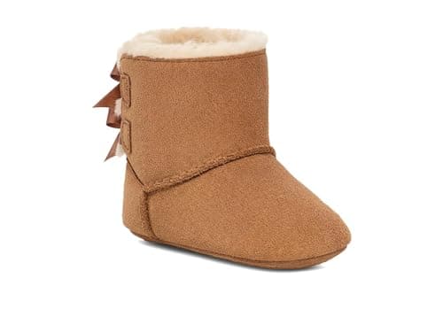 Image of UGG Girls Baby Bailey Bow Fashion Boot, Chestnut, 2 UK
