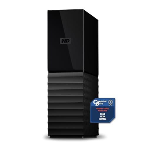 Image of WD 16TB My Book external hard drive, Desktop HDD with Password Protection, USB 3.0, SuperSpeed USB, software for device management, backup, hardware encryption, works with PC and Mac, Black