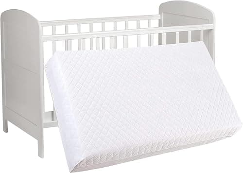 Image of Extra Thick Premium Cot Mattress – Fits Most Graco/M&P Cots – Ultra-Comfort Quilted, Breathable & Hypoallergenic, Firm Support Foam, Easy-Clean Removable Cover - UK Made (120cm x 60cm x 7.5cm)