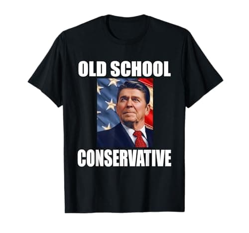 Image of Ronald Reagan Old School Conservative T-Shirt T-Shirt