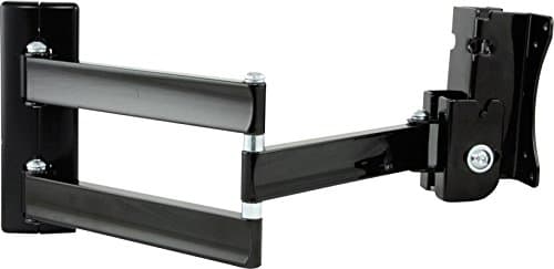 Image of B-Tech BT7513 Flat Screen Wall Mount with Double Arm in Piano Black