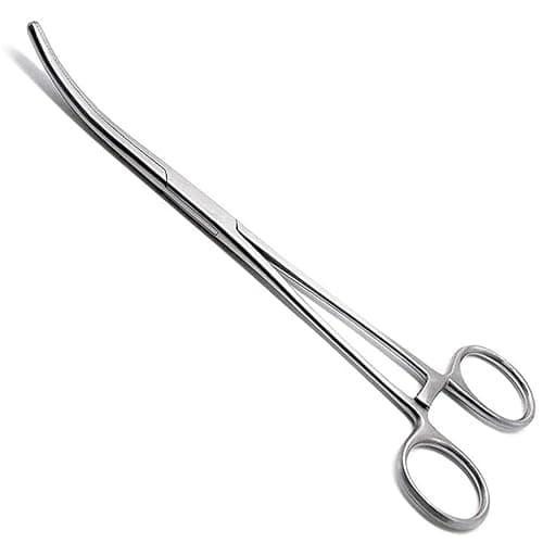 Image of Fishing Forceps Dog Hemostat Forceps Scissors Ear Hairs Tools Locking Pliers Stud Ball earings Holder Dog Ear Hair Grooming Tweezers Forceps (8 Inches Curved)