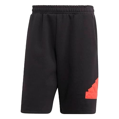 Image of adidas Men's Future Icon Badge of Sport Shorts, Black/Light Red, XXL