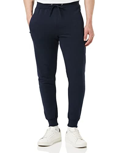Image of Bonjour® - Slim Fit Joggers for Men | Men's Joggers with Zip Pockets - Ideal for Every Day Wear - Breathable, Comfortable, Soft Feel Jogging Bottoms (Navy Large)