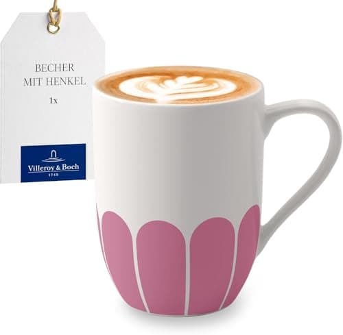 Image of Villeroy & Boch - Fleur Soleil Mug Yellow, Dishwasher-Safe, Microwave-Safe, Mug for Coffee & hot Drinks, Tea Cup, Cup with Handle, Coffee Mug Orange, Premium Porcelain