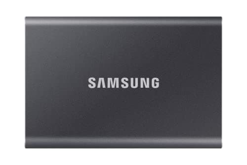 Image of Samsung T7 Portable SSD - 2 TB - USB 3.2 Gen.2 External SSD Titanium Grey (MU-PC2T0T/WW)